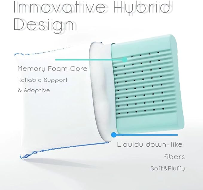 Hybrid Memory Foam Pillow with Microfiber