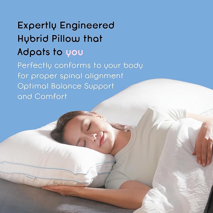 Hybrid Memory Foam Pillow with Microfiber