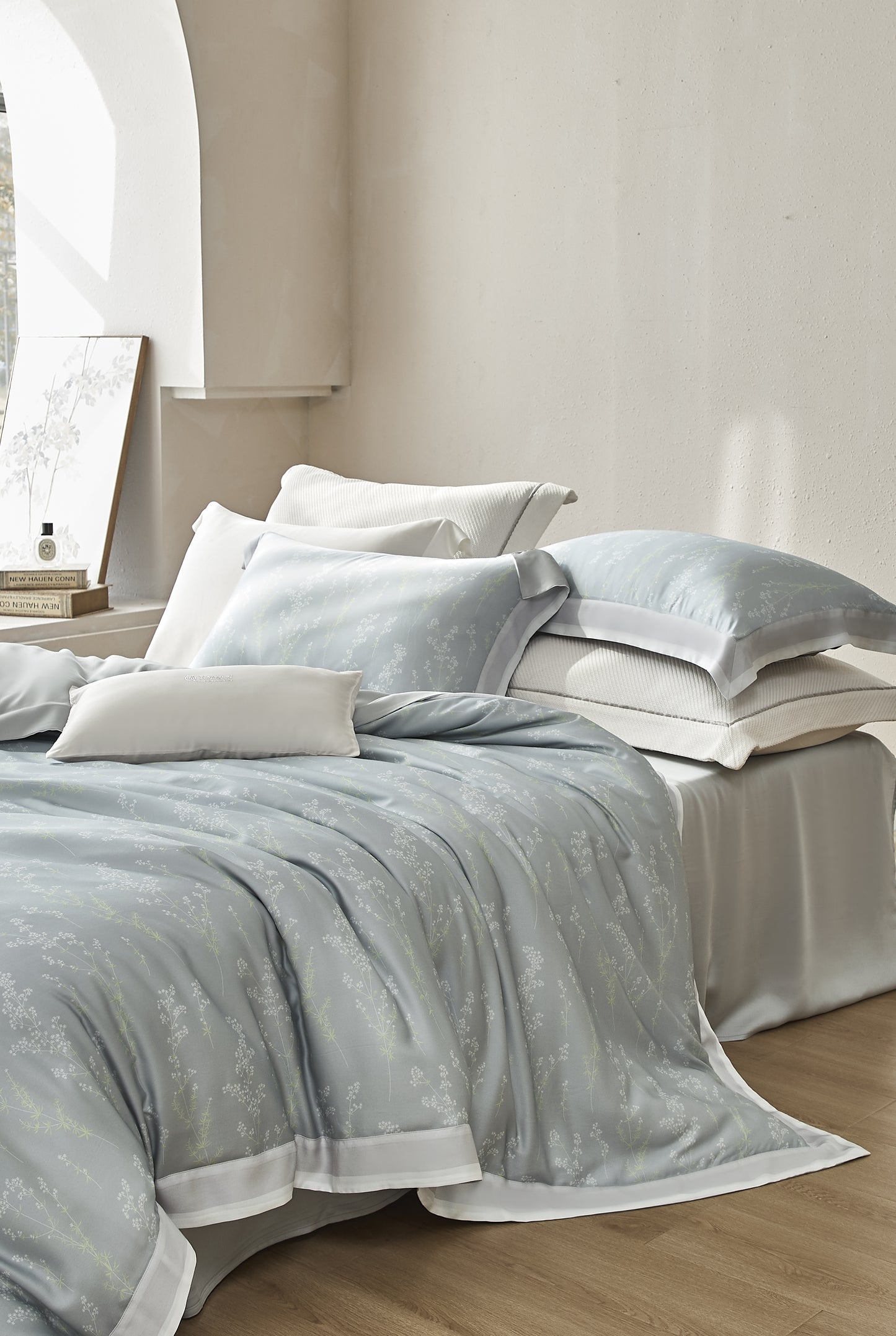 "One" Tencel Bedding Set- "Lunar Blossom"