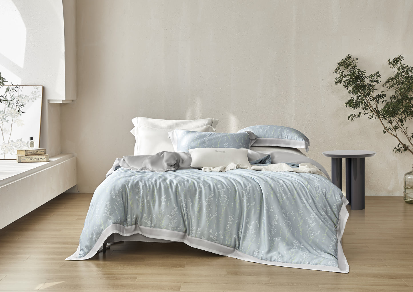 "One" Tencel Bedding Set- "Lunar Blossom"