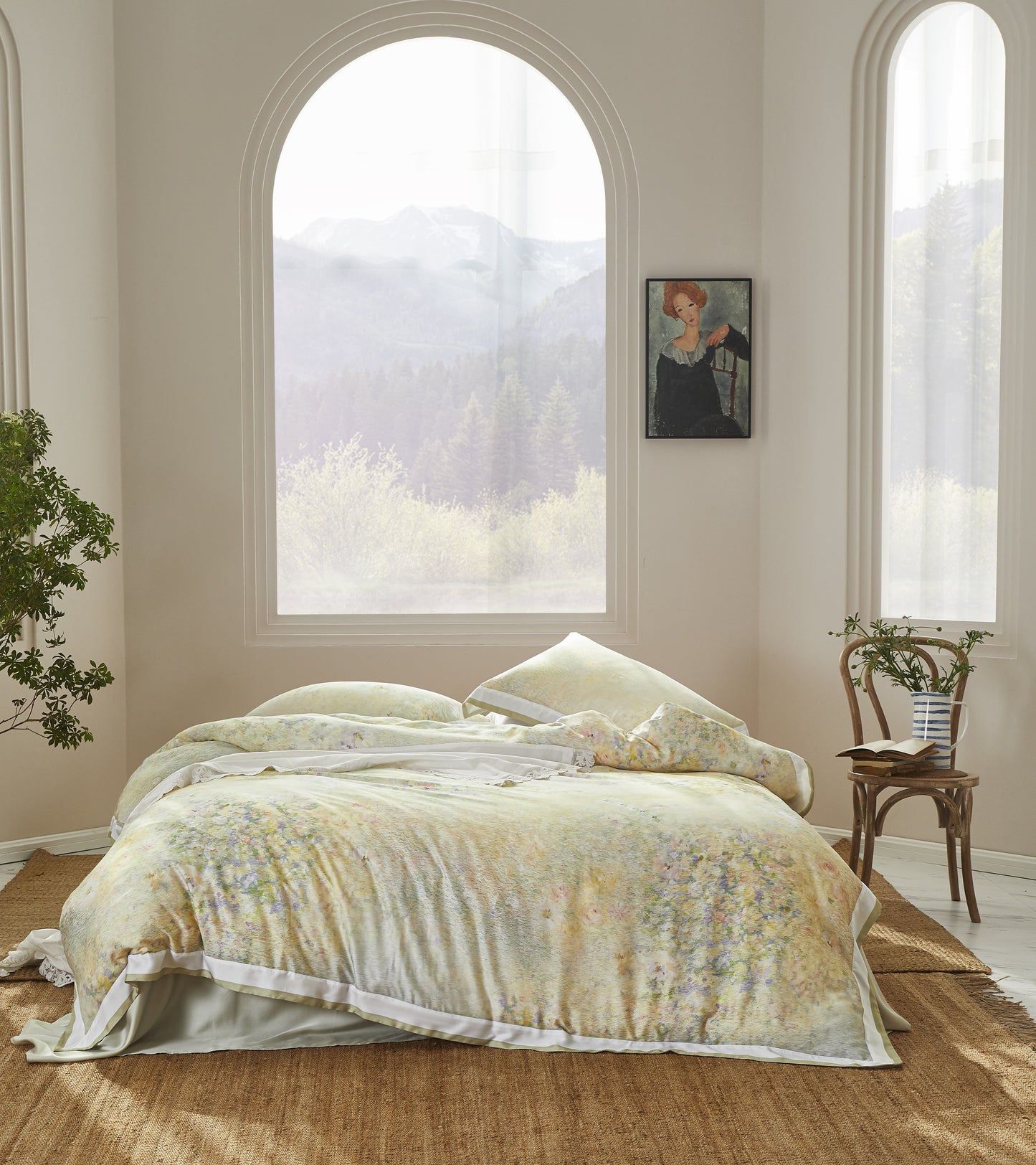 "One" Tencel Bedding Set- "Impression Garden"